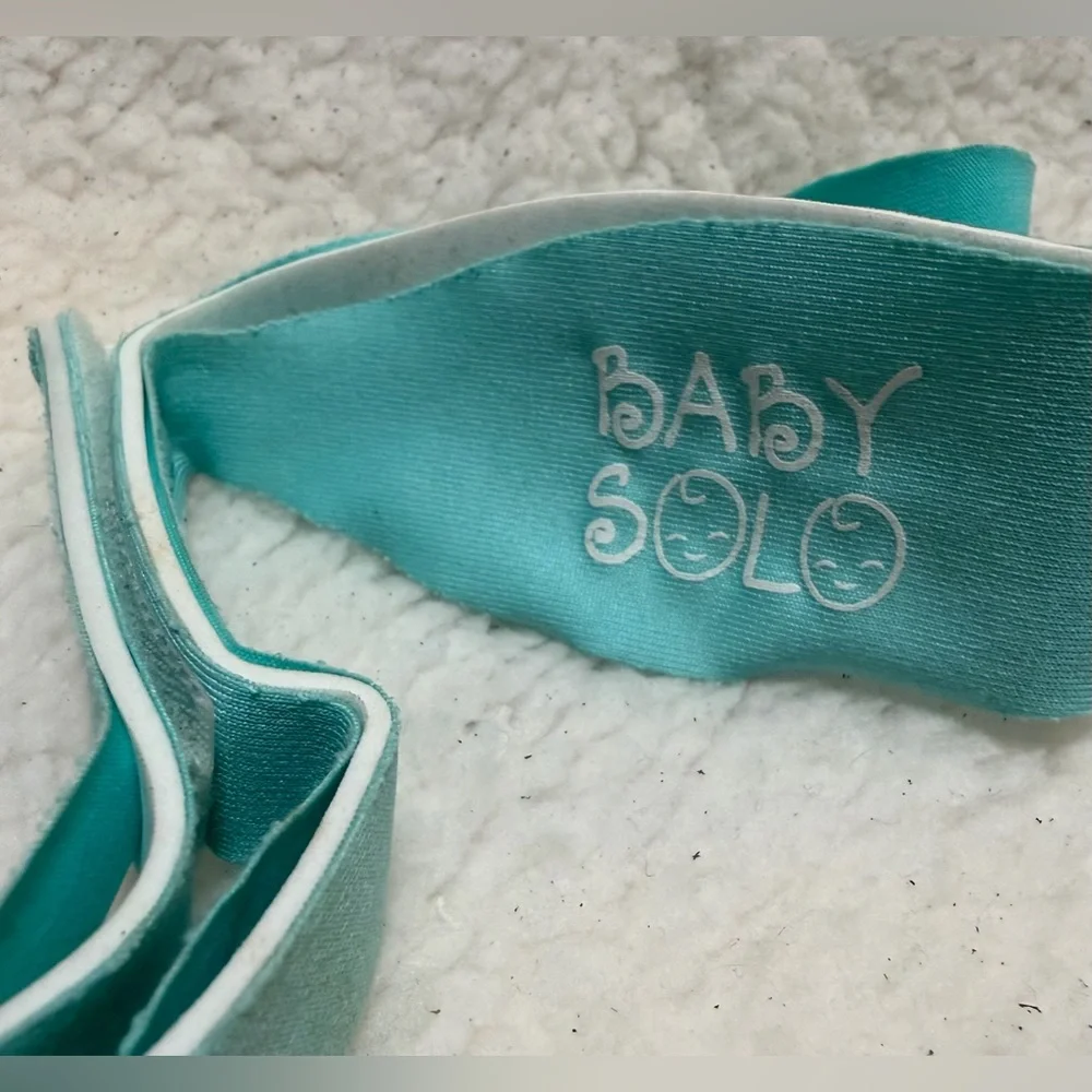 Baby Solo Original Baby Sunglasses, Aqua Frame W/ Black Lens Adj. Neoprene Strap